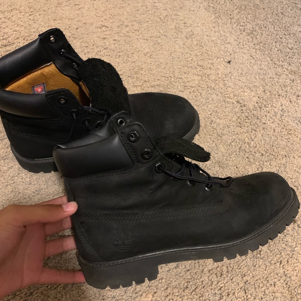 Black Authentic Timberland boots